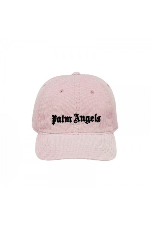 PALM ANGELS Cap Corduroy Classic Logo Pink